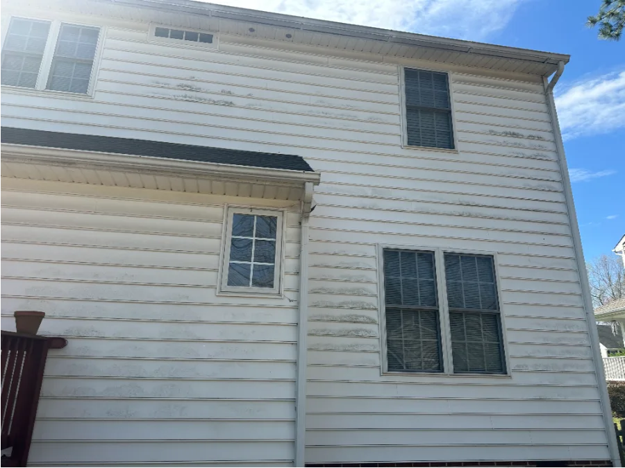 Before pressure washing