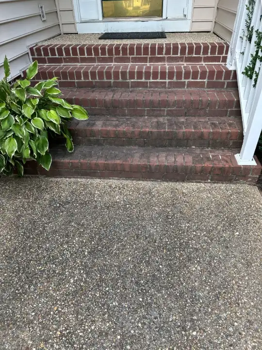 Before pressure washing